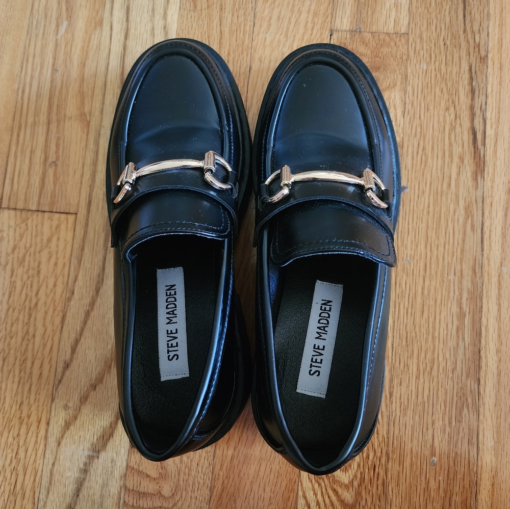 Womens Steve Madden Platform Loafers - Picture 2 of 9